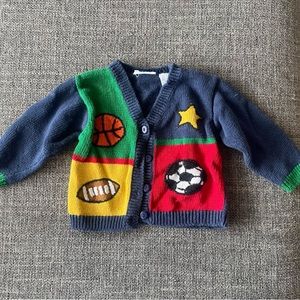 955 Kids Vintage Knit Sports Cardigan 24 Months
